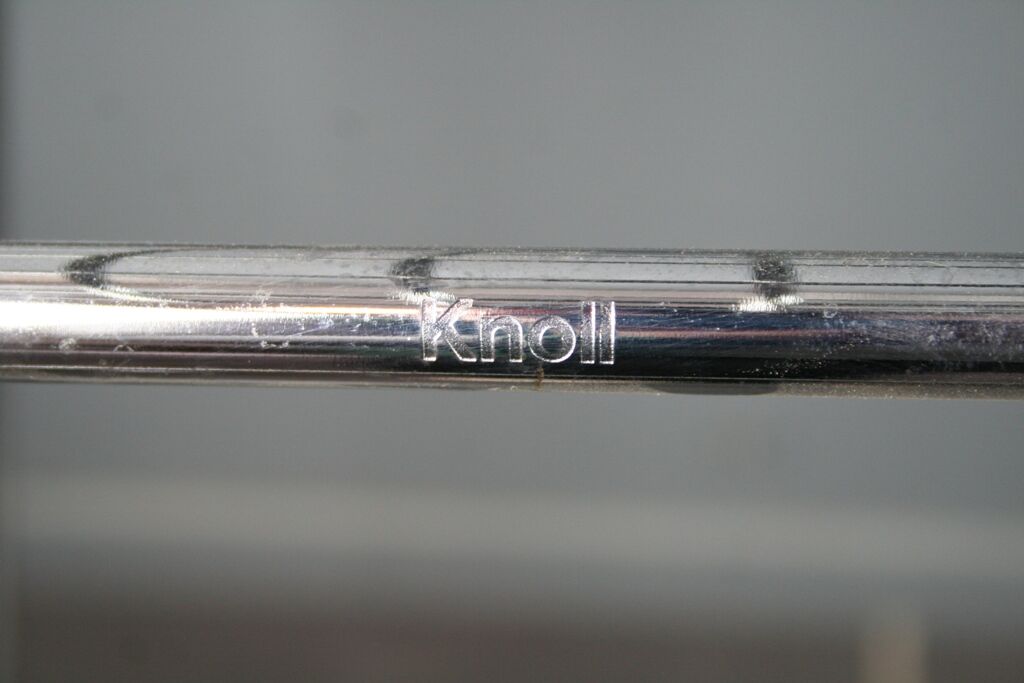 Bar stool Harry Bertoia Knoll chrome red cake