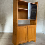 Vintage oak display bookcase