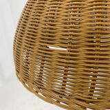 1980's Rattan Floor Lamp, Czechoslovakia