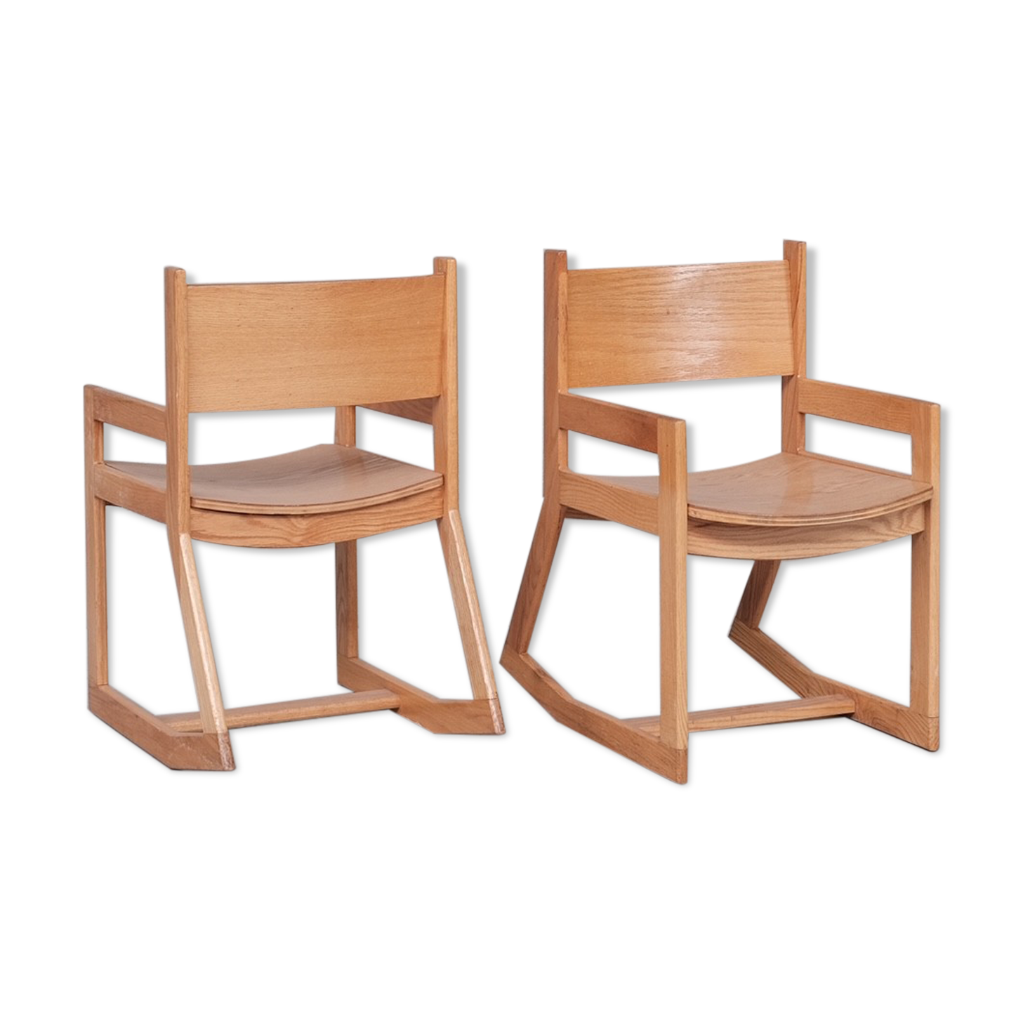Pair of modernist mid-century rocking chairs
