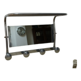 Mirror wall coat rack