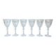 6 crystal wine glasses