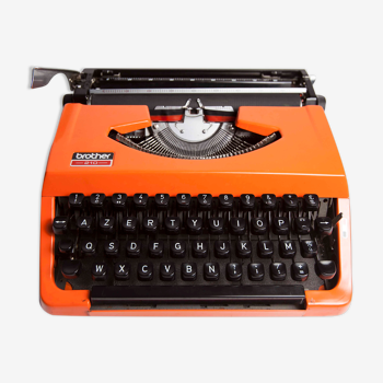 Revised orange brother 210 typewriter and new ribbon