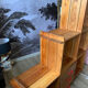 Pine staircase shelf 80s