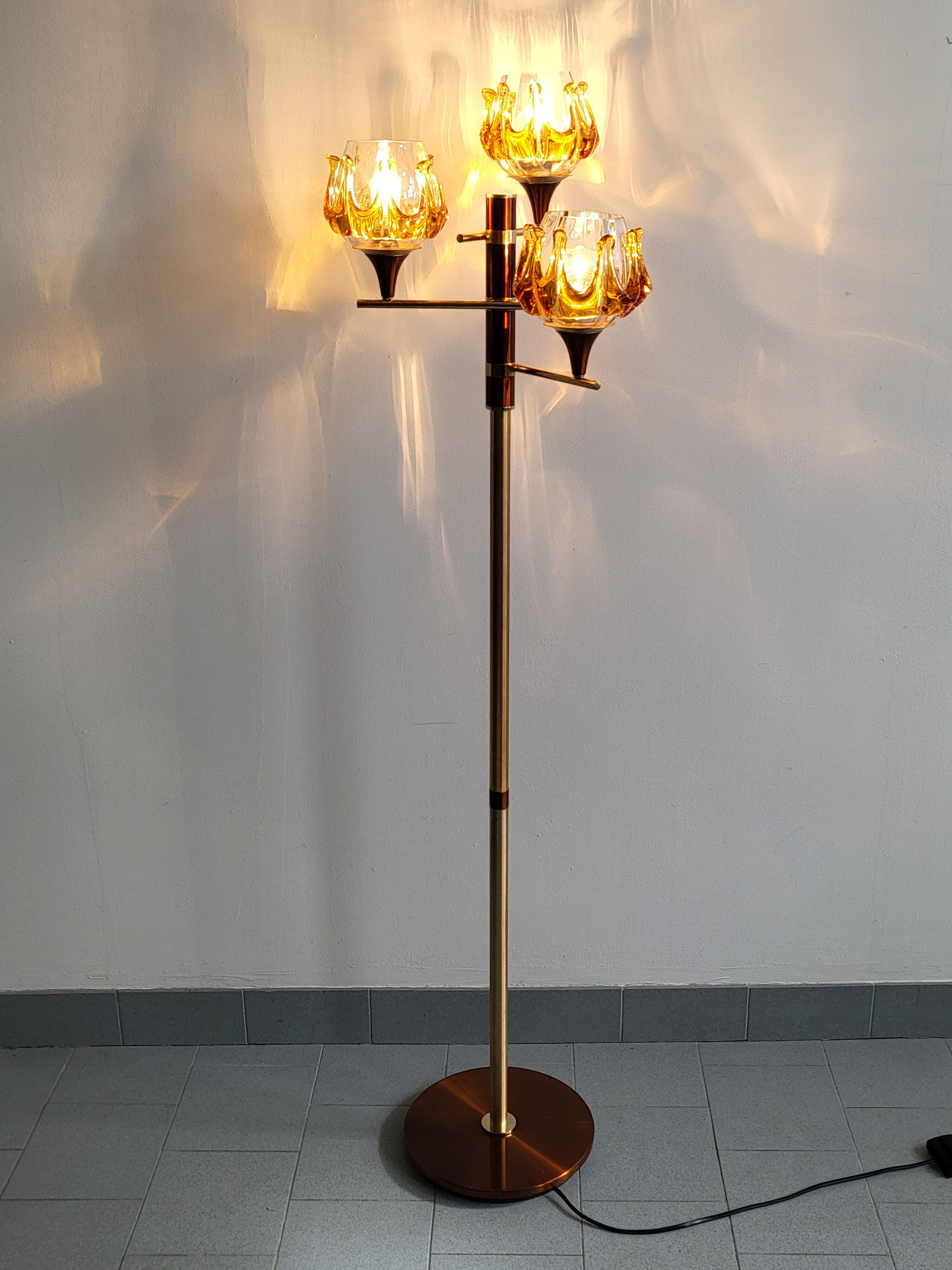 Vintage Oberglas Austria floor lamp 1970