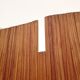 Paravent ancien années 50 style Baumann bois ondulé articulé vintage