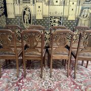Set of 8 Louis XVI style chairs in canning