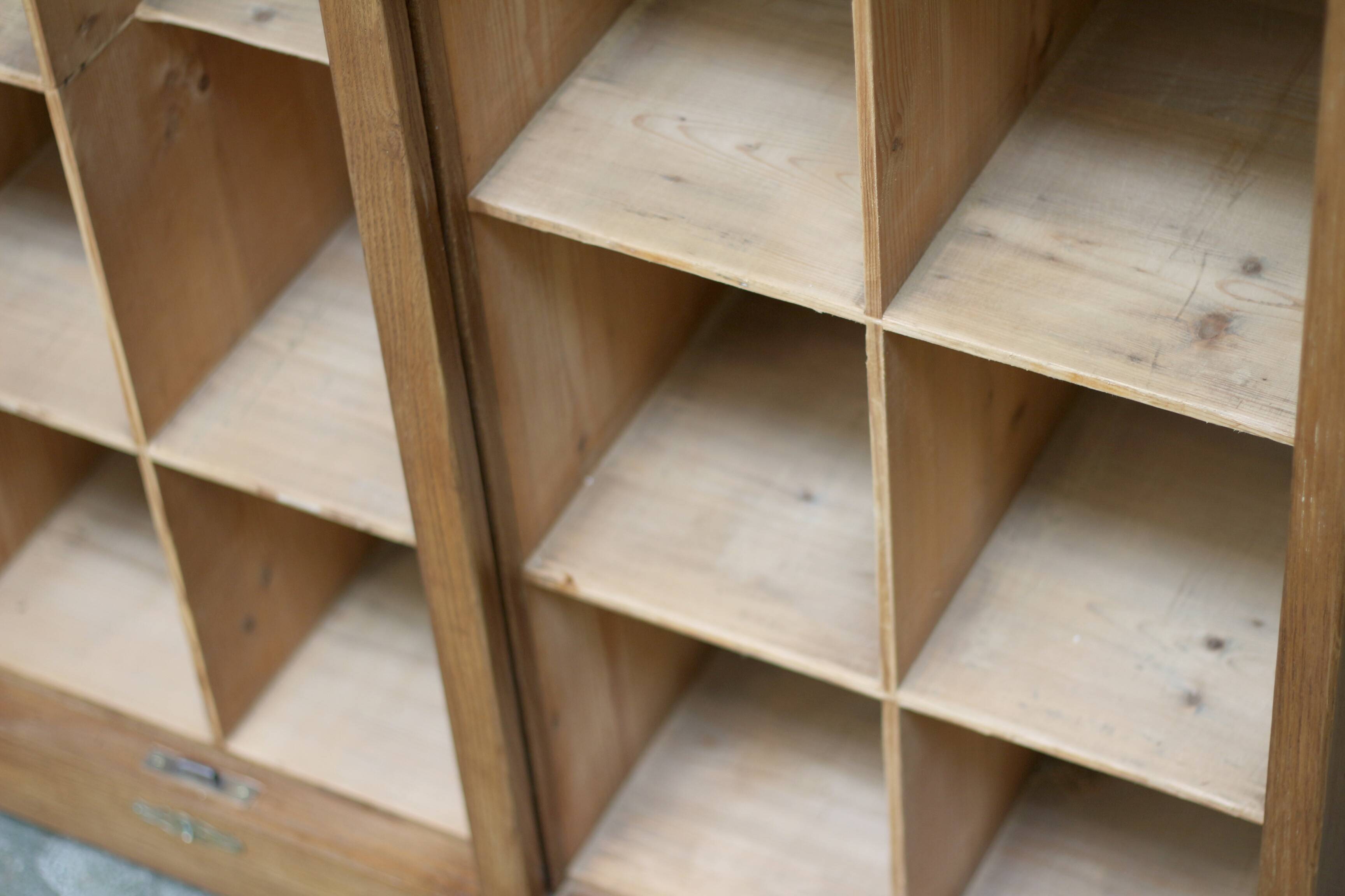 Magnificent curtain filing cabinet from La Poste (1920s/1930s).