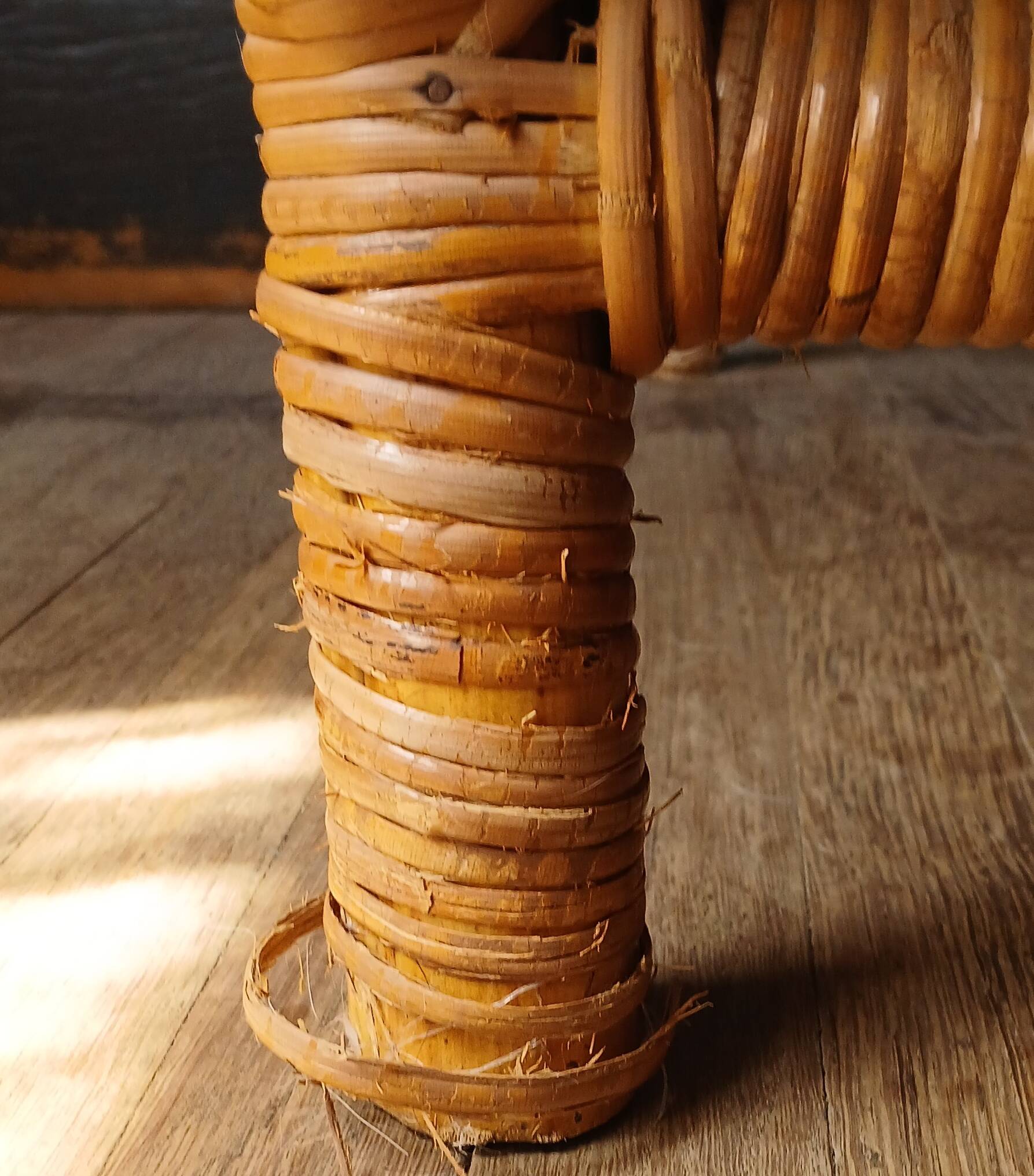 Rattan armchair in the style of Kay Fisker for R. Wengler. Danish work from the 1960s.