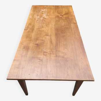 Table de ferme de menuisier en bois massif extensible