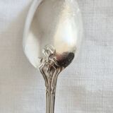 Dessert spoons, silver teaspoons, "white metal"