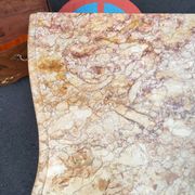 Commode ancien Louis XV marqueterie plateau marbre