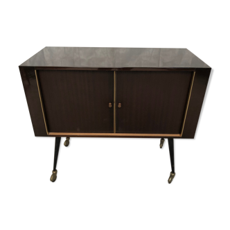 Storage cabinet bar on wheels vintage 50s /60s