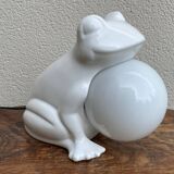 Vintage 80's frog lamp