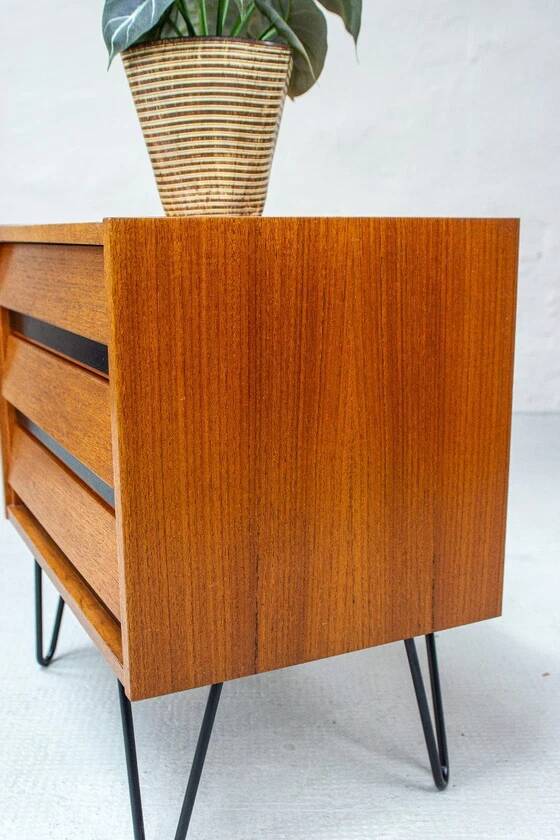 Vintage Teak Mid Century Chest of Drawers, Lowboard, Sideboard