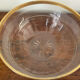 Antique crystal salad bowl