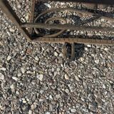 art deco wrought iron wall mirror