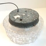 Ceiling light in chiseled glass from the 1950s