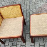 Plexus armchair and ottoman designed by Wikkelso for CFC Silkeborg Denmark 1960s