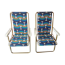 Pair of 70s Lafuma camping chairs