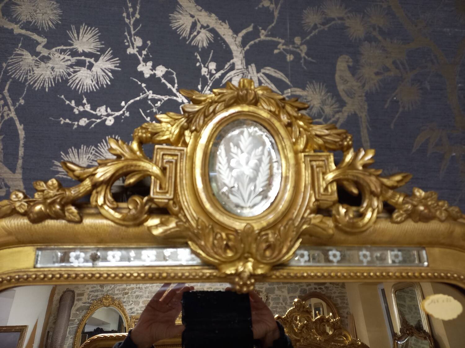 Louis Philippe period mirror 146 x 80