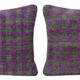 Set of 2 vintage kilim cushion covers 41x61 cm