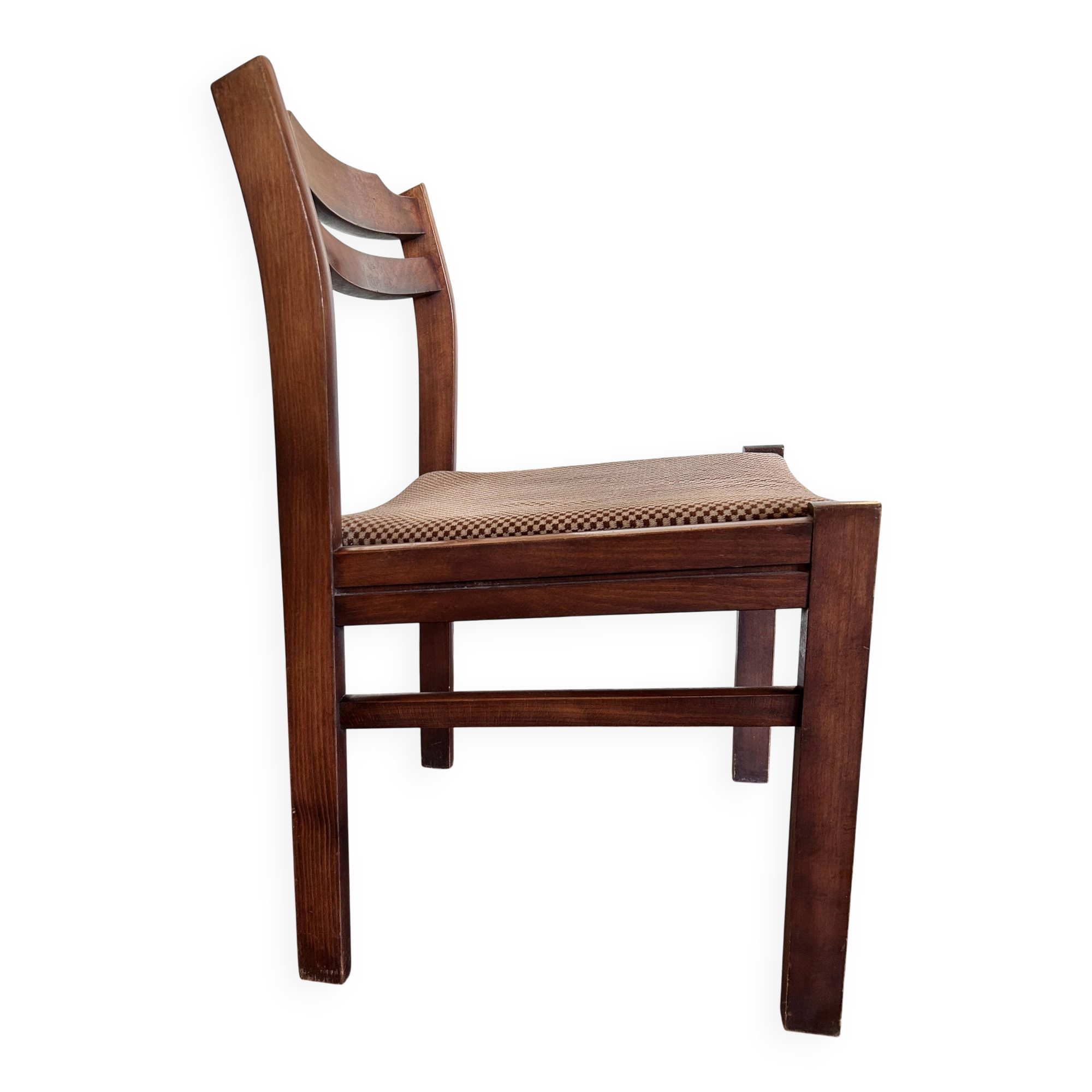 Set of 4 vintage solid wood chairs