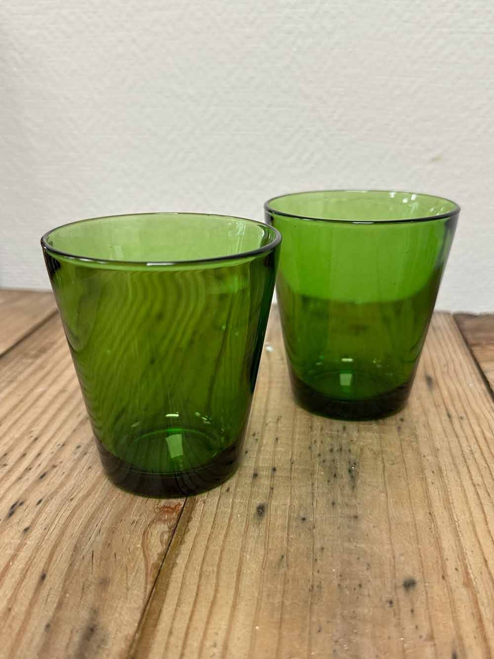 Vereco glasses / verrines with saucers