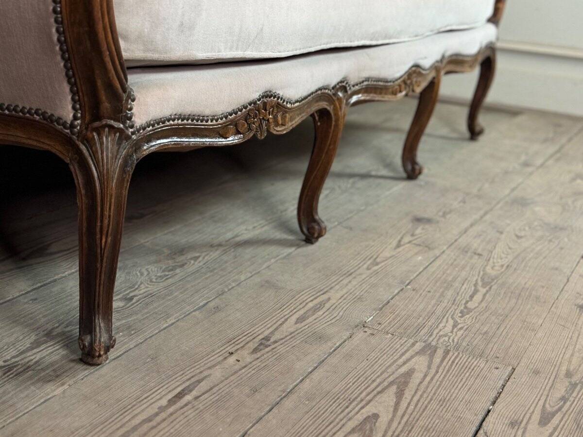 Louis XV Daybed In Beech Carved On All 4 Sides, France