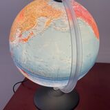 Luminous earth globe