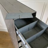 Meuble d'atelier en métal pour outils visserie 8 tiroirs vintage