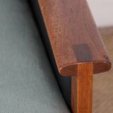 Paire de Fauteuils Danois en Teck, tissu et cuir, modèle N°4 Capella Illum Wikkelsø/Niels Eilersen.