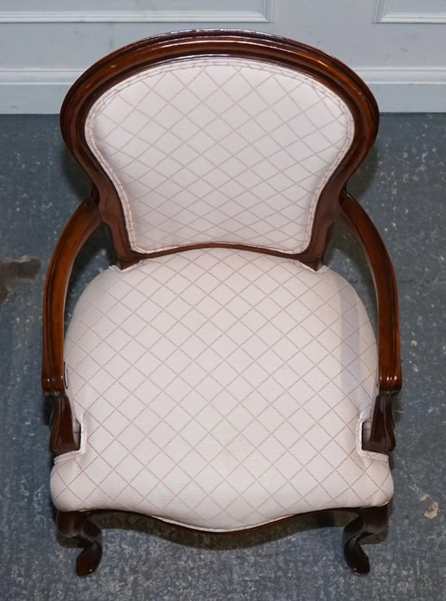 Vintage Walnut Lounge Chair, France