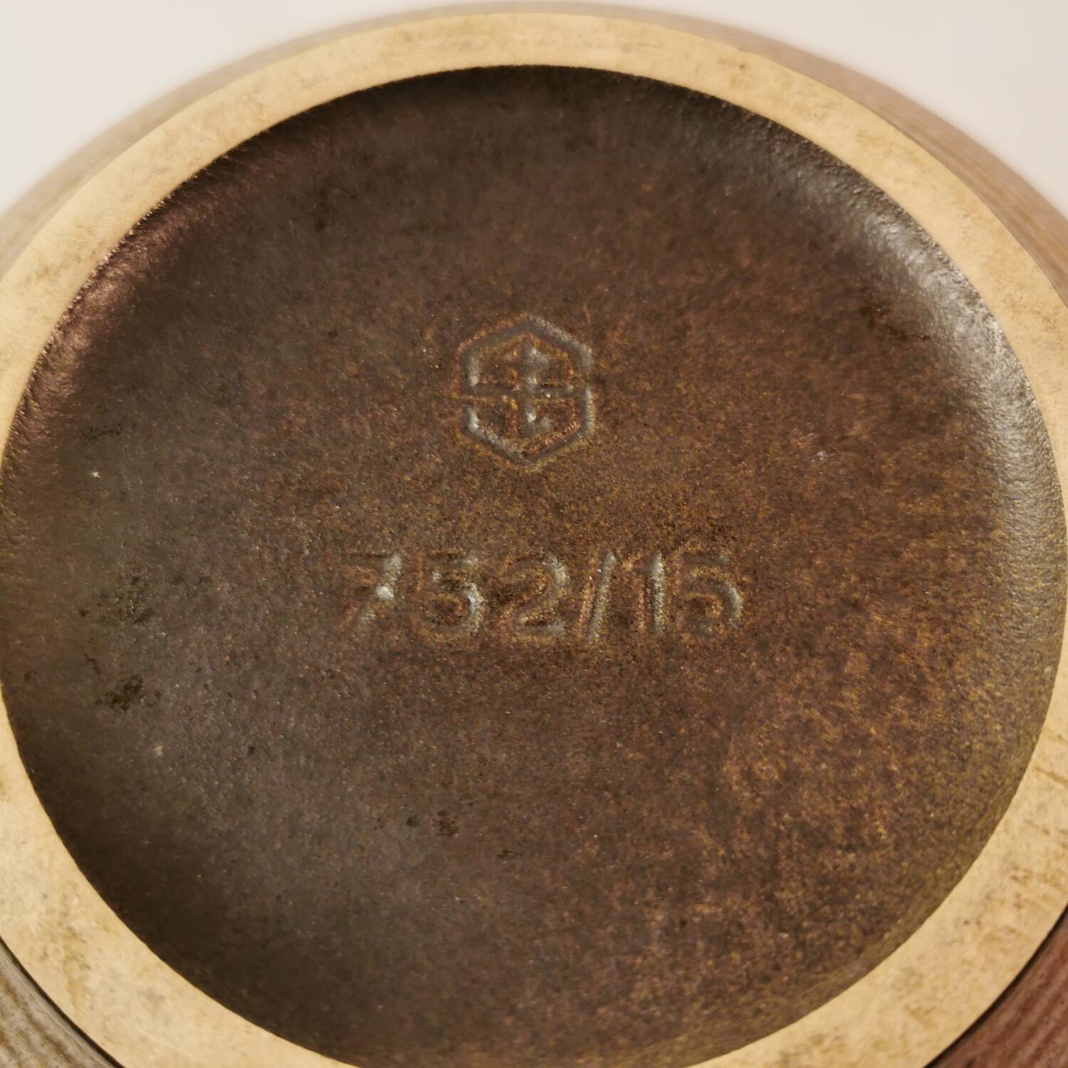 Vintage signed and numbered stoneware vase