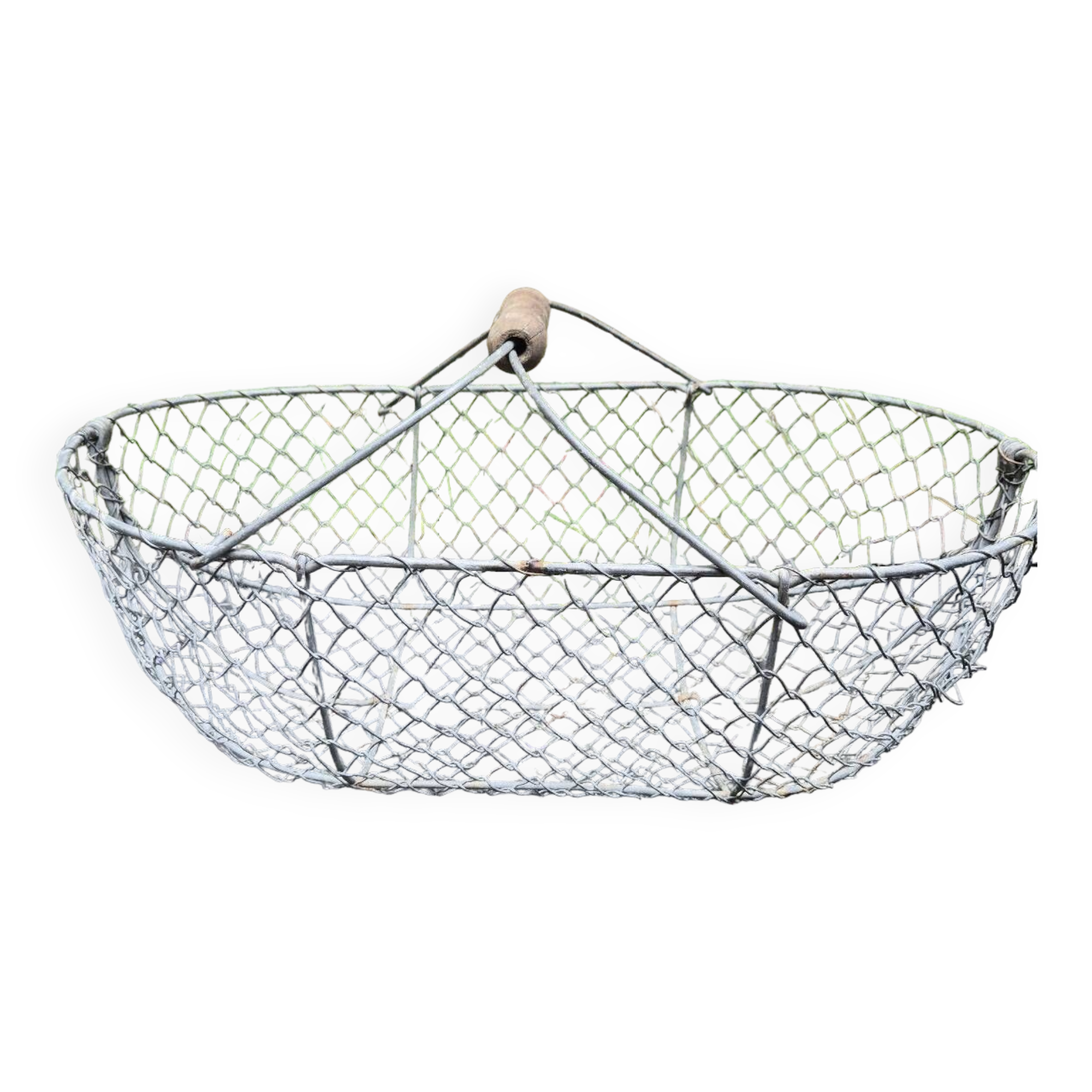 Old metal basket