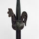 Floor lamp with wrought iron rooster by Jean Touret for the Ateliers Marolles, circa 1950