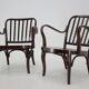 1950s Pair of Josef Frank Bentwood Armchairs no. 752 by Thon