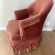 Fauteuil velours rose