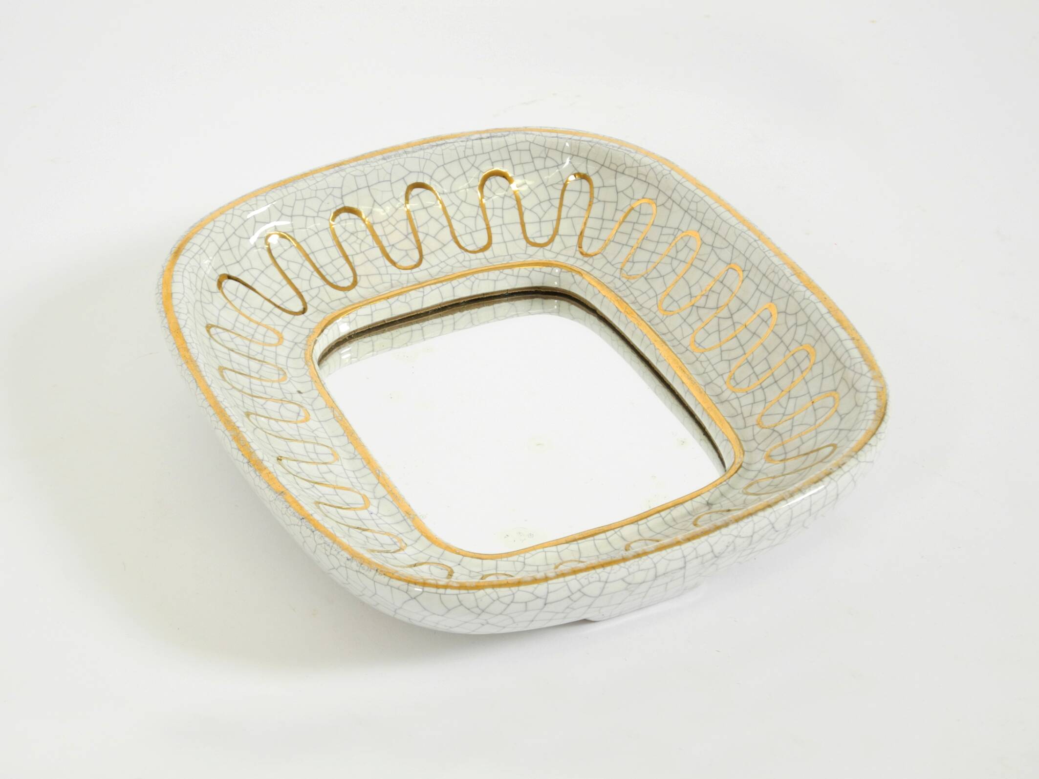 Beautiful small Art Deco ceramic mirror by Gmundner Keramik Austria, 1920