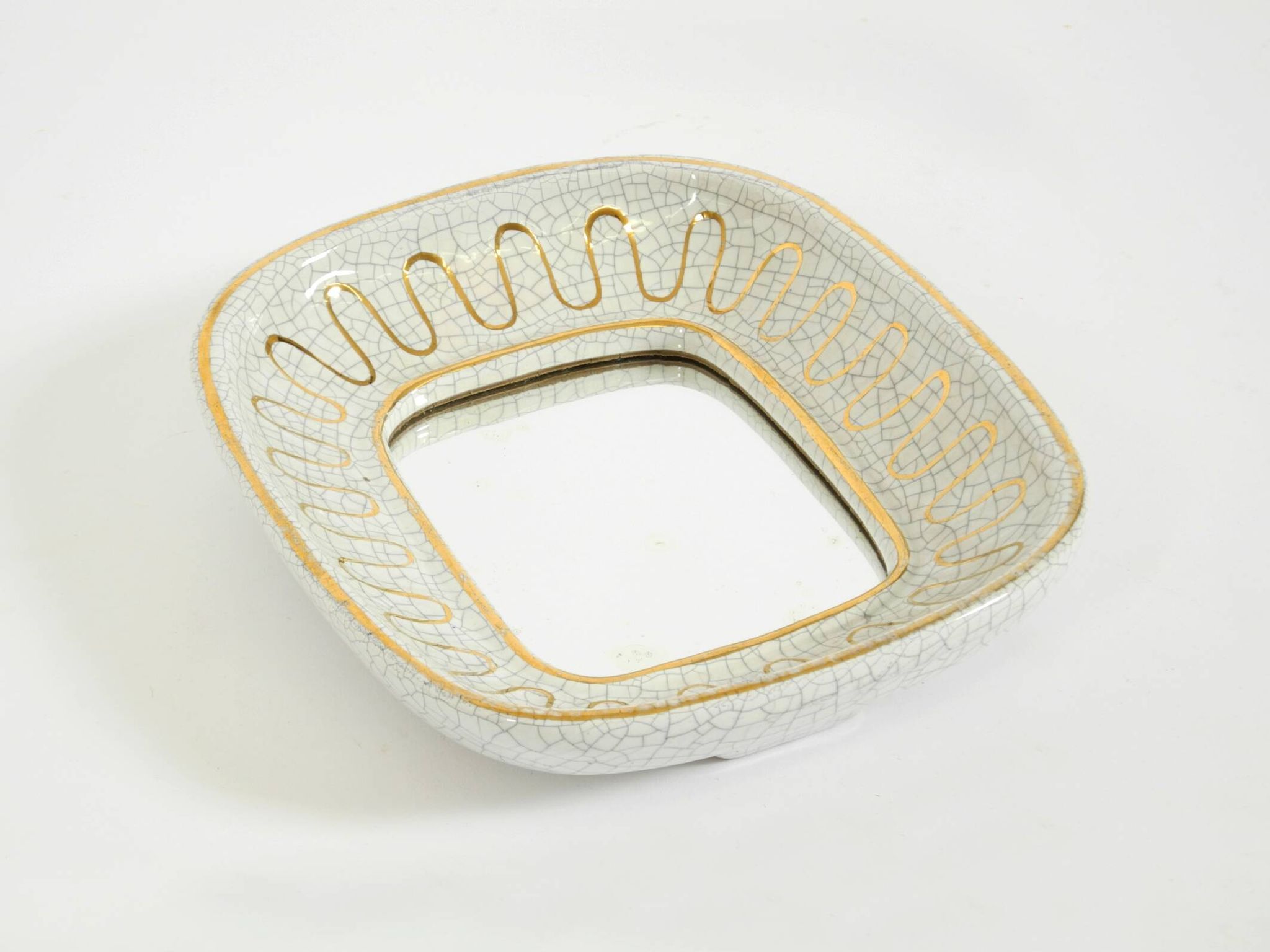 Beautiful small Art Deco ceramic mirror by Gmundner Keramik Austria, 1920