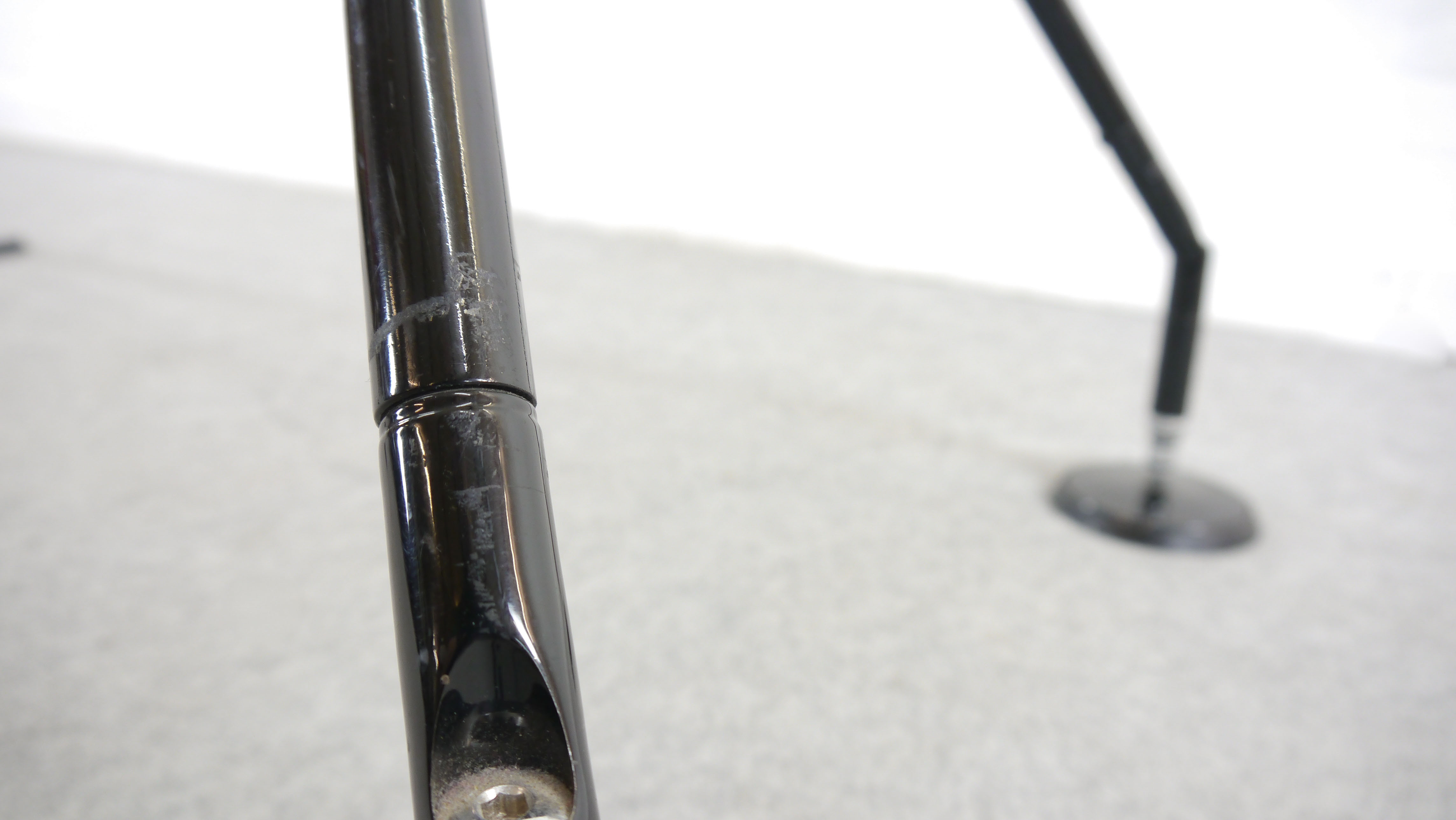 Nomos table-desk in black by Norman Foster 1986 for Tecno, Italy