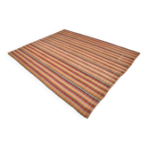 Red & Orange Bohemian Kilim Rug, 223x277Cm