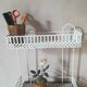 Open metal shelf