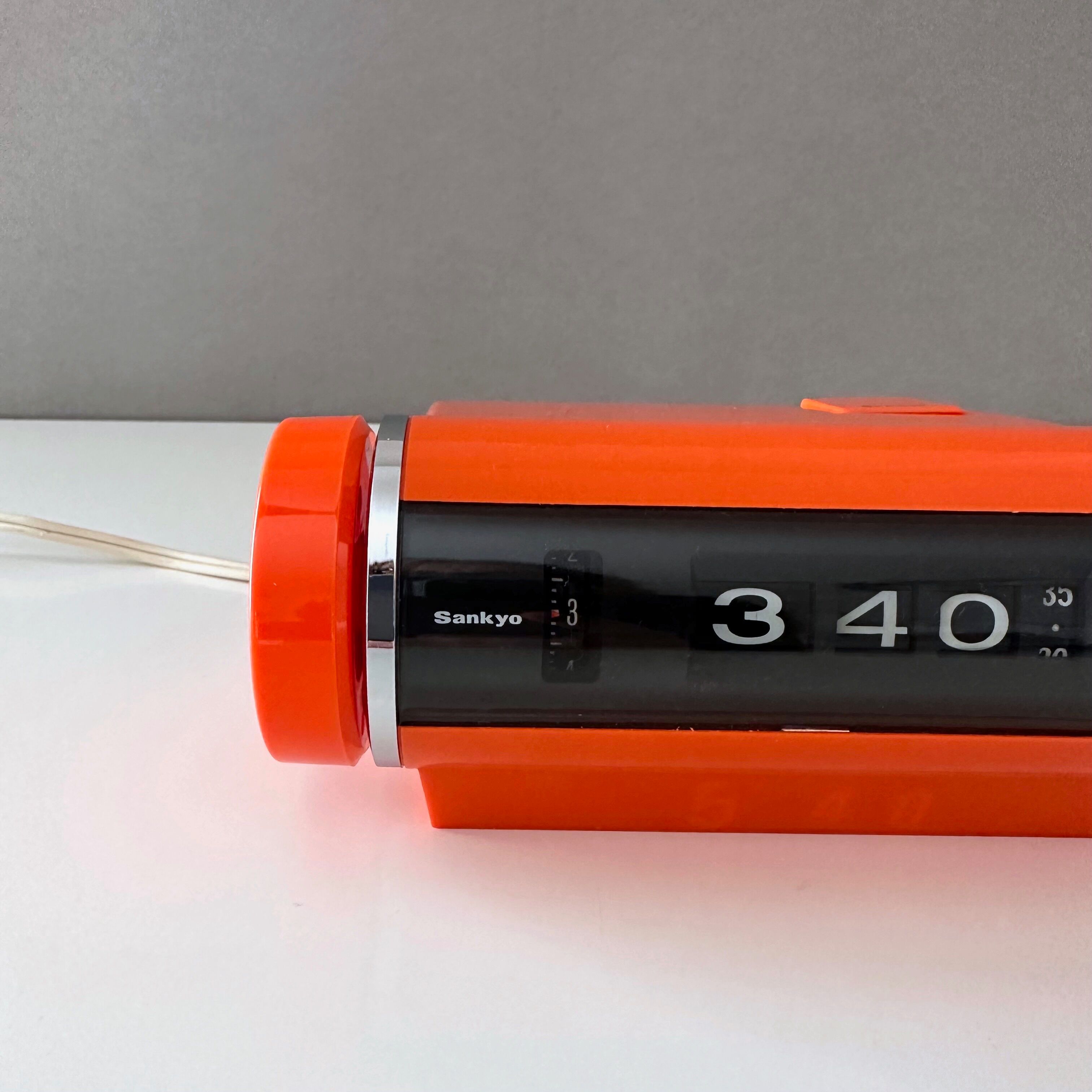 Sankyo 401 réveil orange années 70