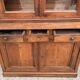 Two-body oak sideboard, circa 1890 — antique glasses and assembly