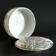Vintage Chinese Porcelain Trinket Box H.F.P. Macau Famille Rose 1970s