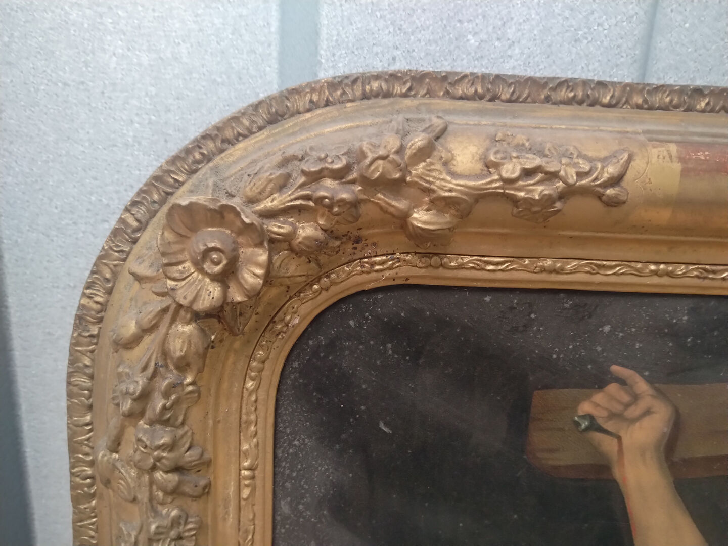 Vintage frame with rounded corners