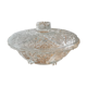 Chiseled glass candy box