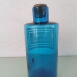 Flacon apothicaire bleu ancien