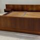 Danish Rosewood Double Floating Bed By Sannemans, 1970s.
